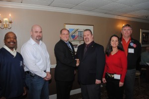 Photo of Boston Carmen's Union Local 589 Executive Board with Congressman Michael Capuano who serves on the Congressional Transportation Committee.